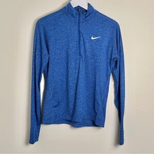 Nike Women’s Blue 1/2 Zip Long Sleeve Pullover for Running